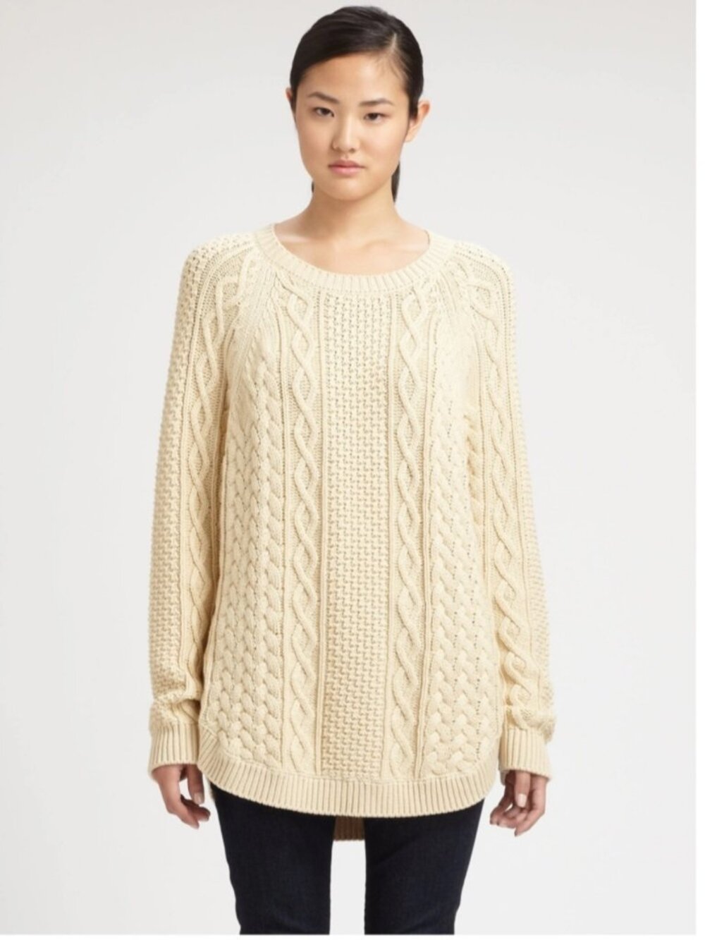 Michael Kors Fisherman Chunky Cable Knit Sweater